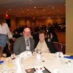 Jack Burns chats with Rosemarie Angelo Auble both skaters from Boulevard